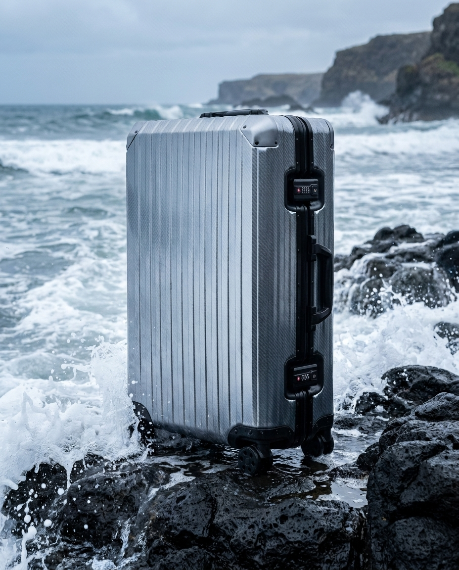 The Atlas Aluminium Luggage — Gunmetal