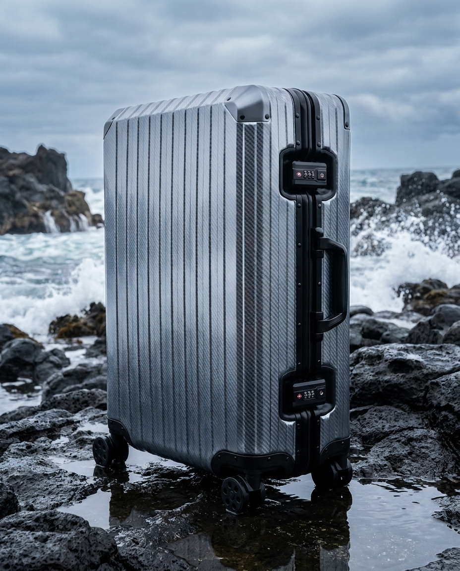 The Atlas Aluminium Luggage — Gunmetal