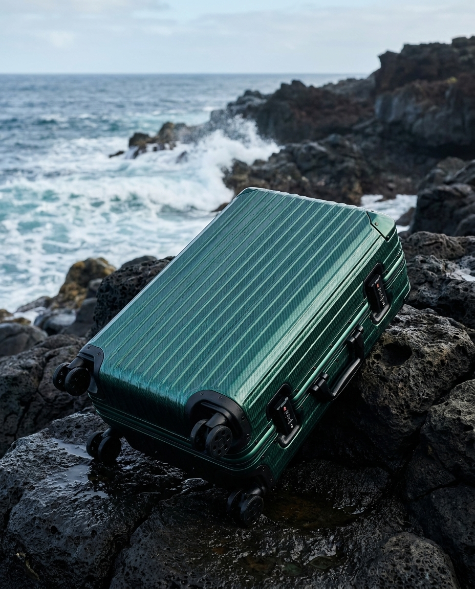 The Atlas Aluminium Luggage — Pacific Green Limited Edition