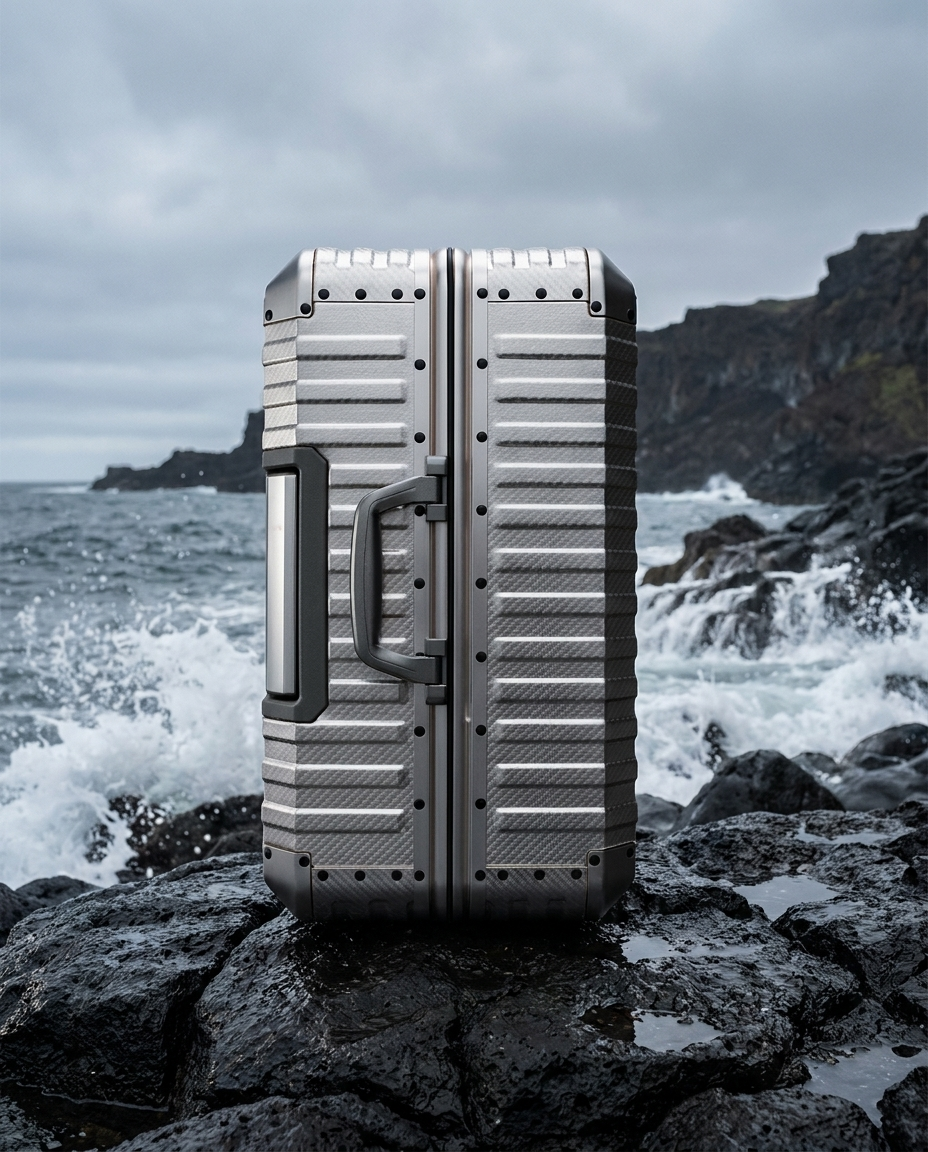The Atlas Aluminium Luggage — Champagne