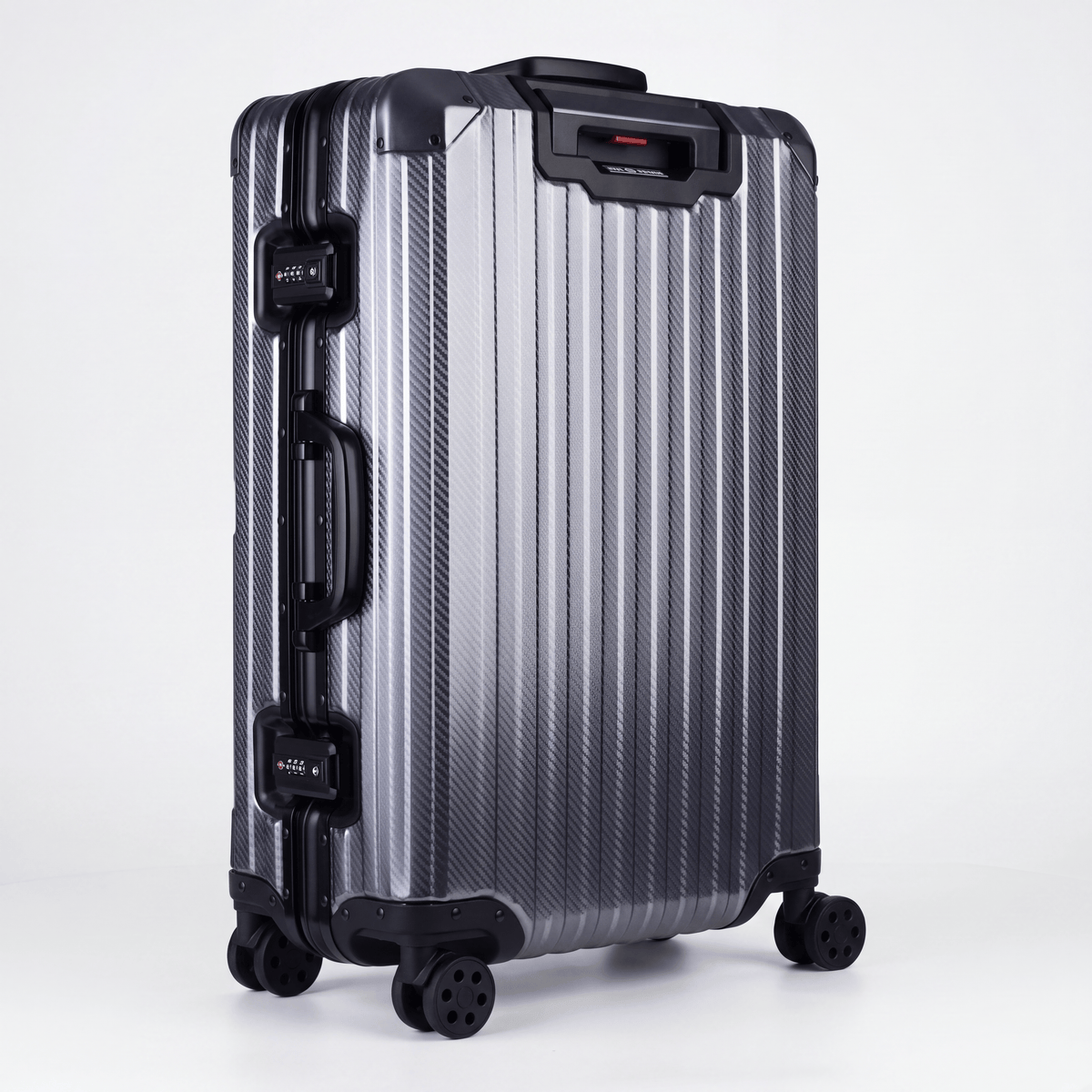 The Atlas Aluminium Luggage — Gunmetal