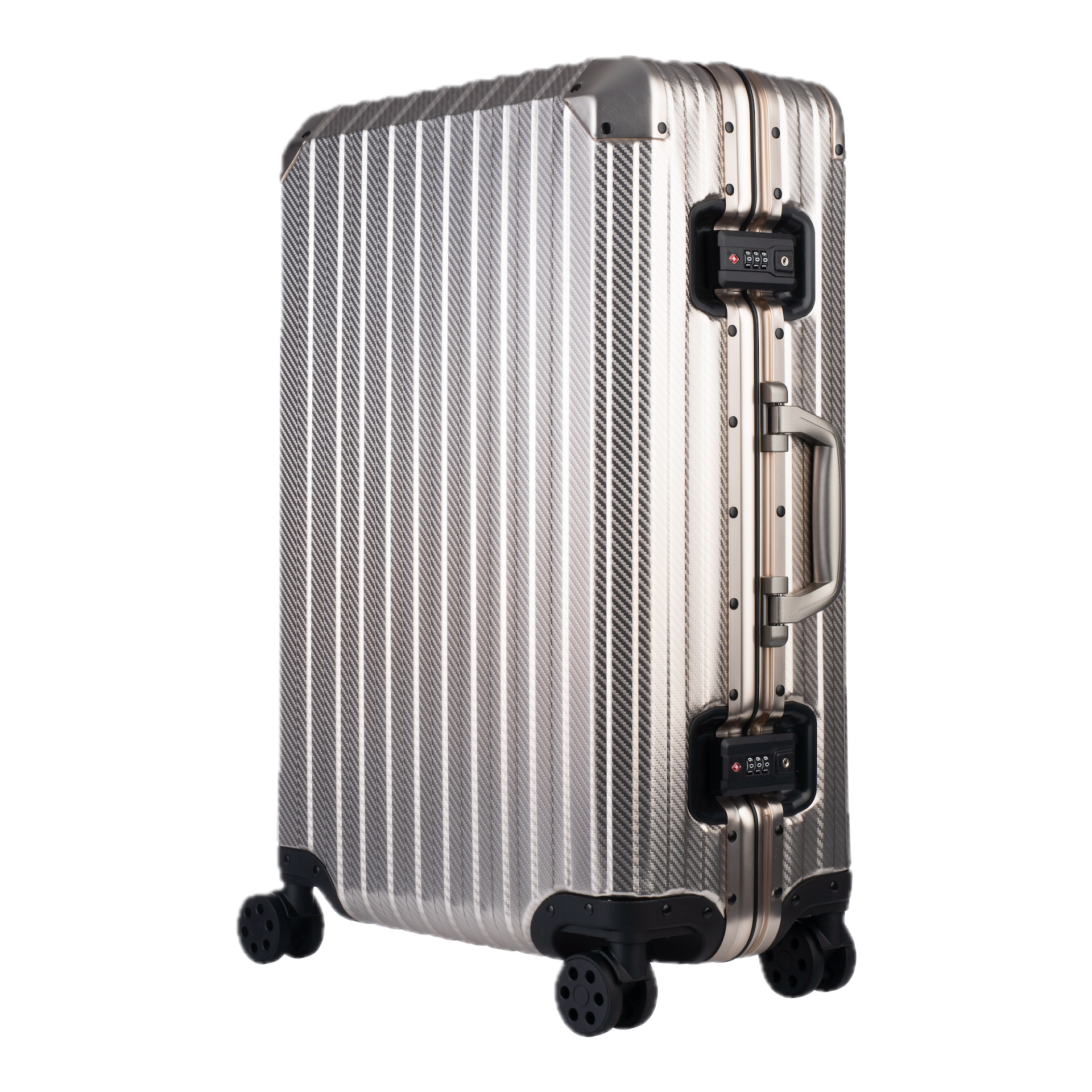 Aluminum Champagne Suitcase