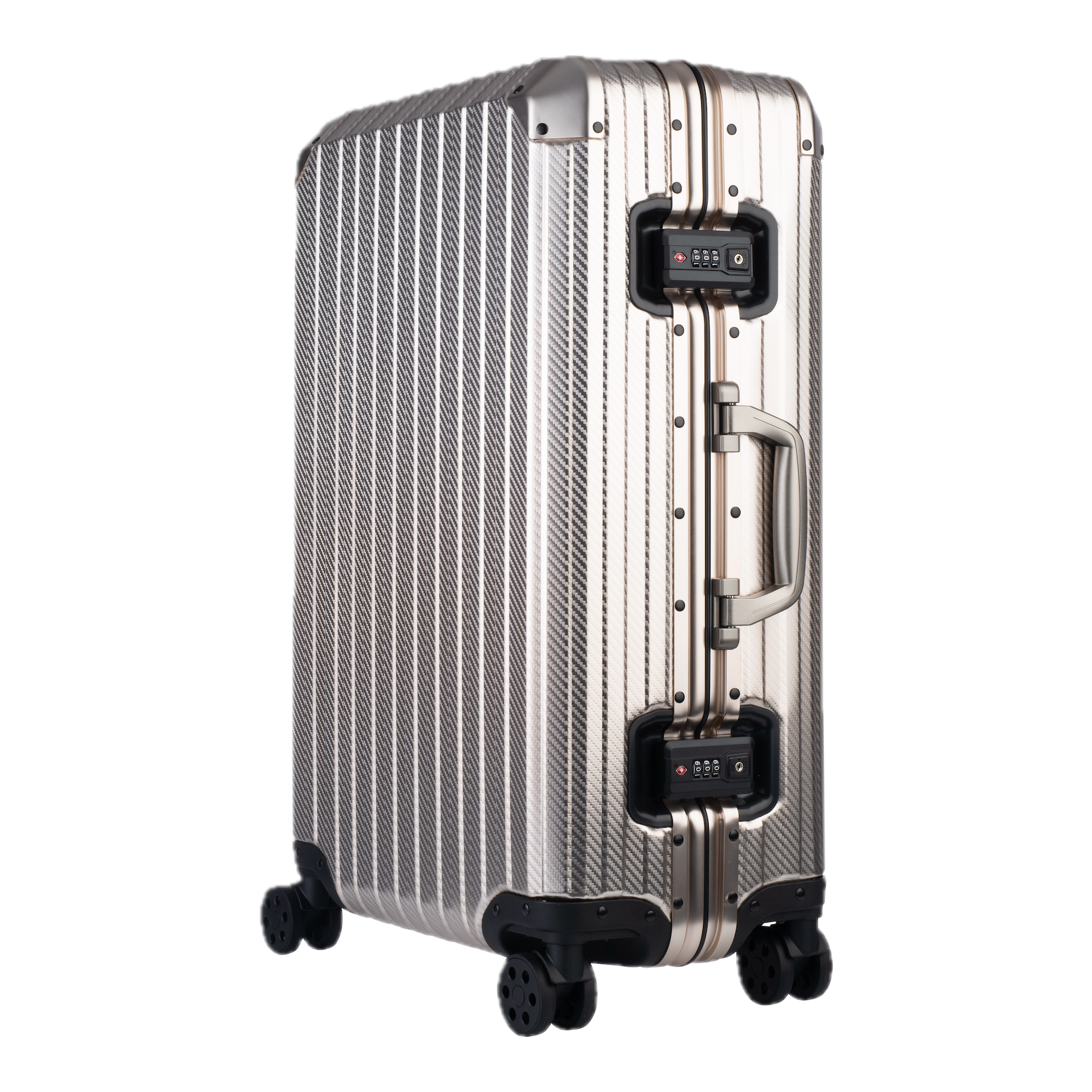 Aluminum Champagne Suitcase