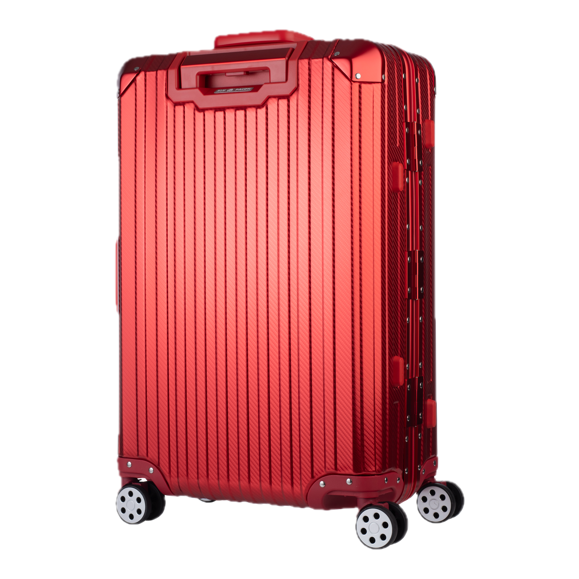 Aluminum Red Suitcase