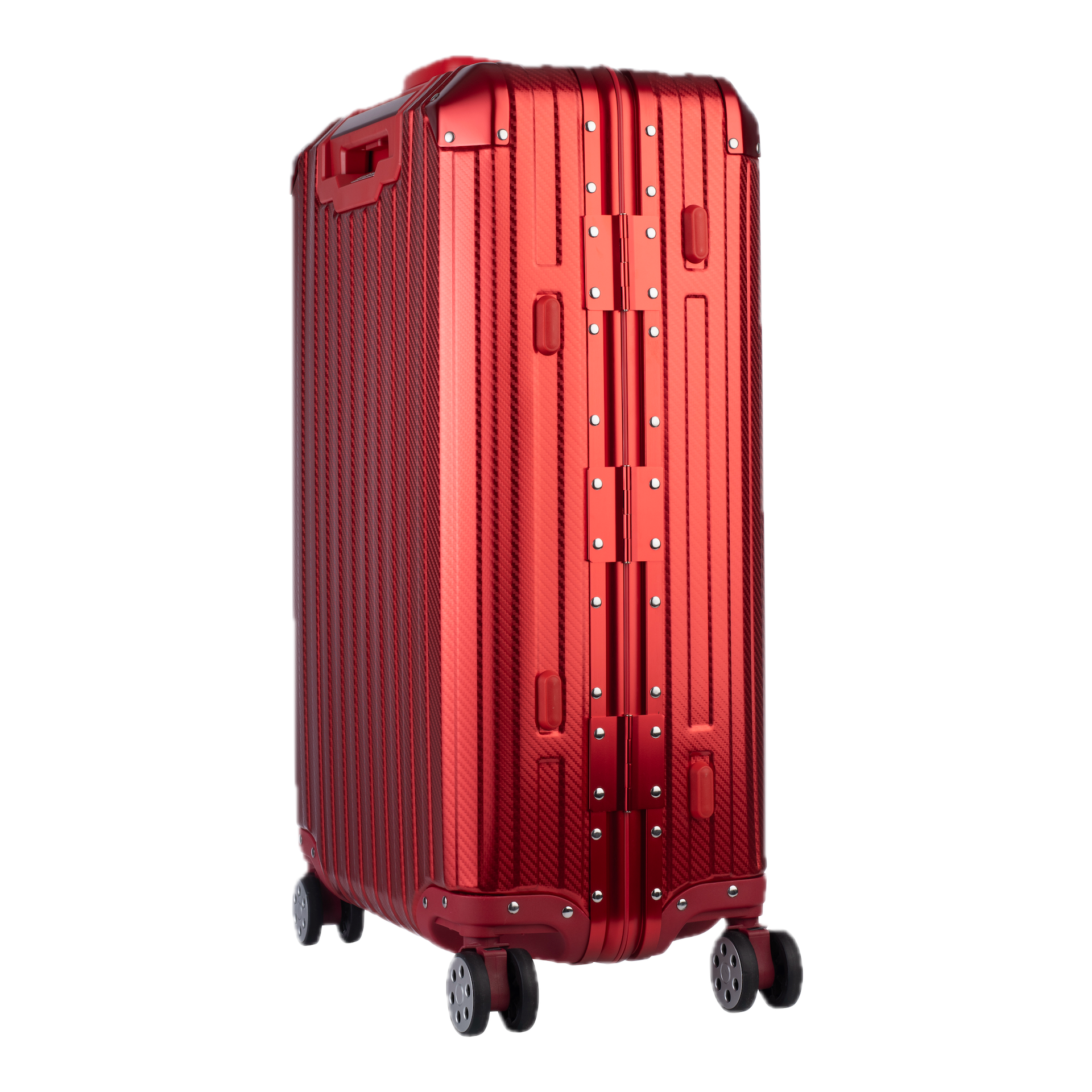 Aluminum Red Suitcase