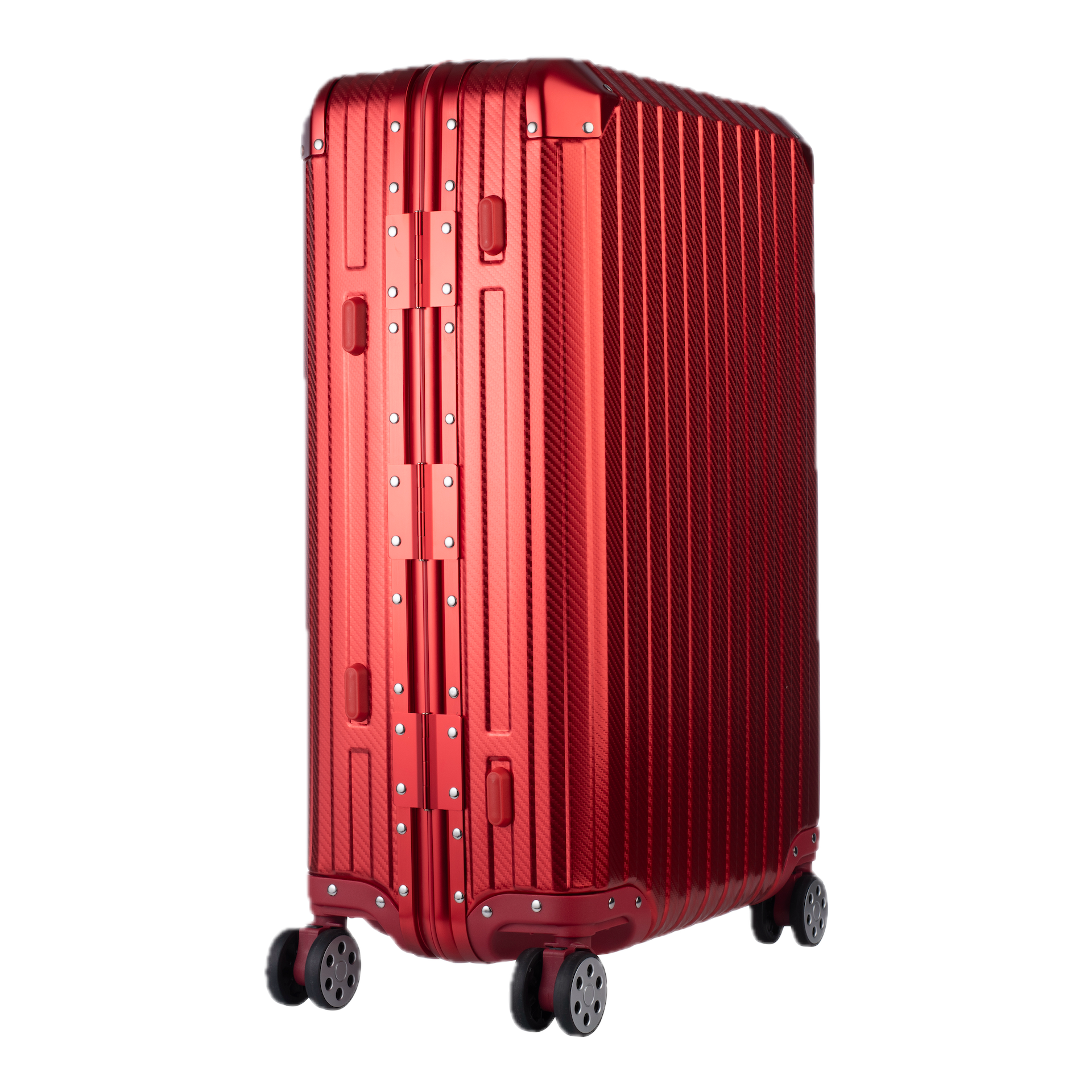 Aluminum Red Suitcase