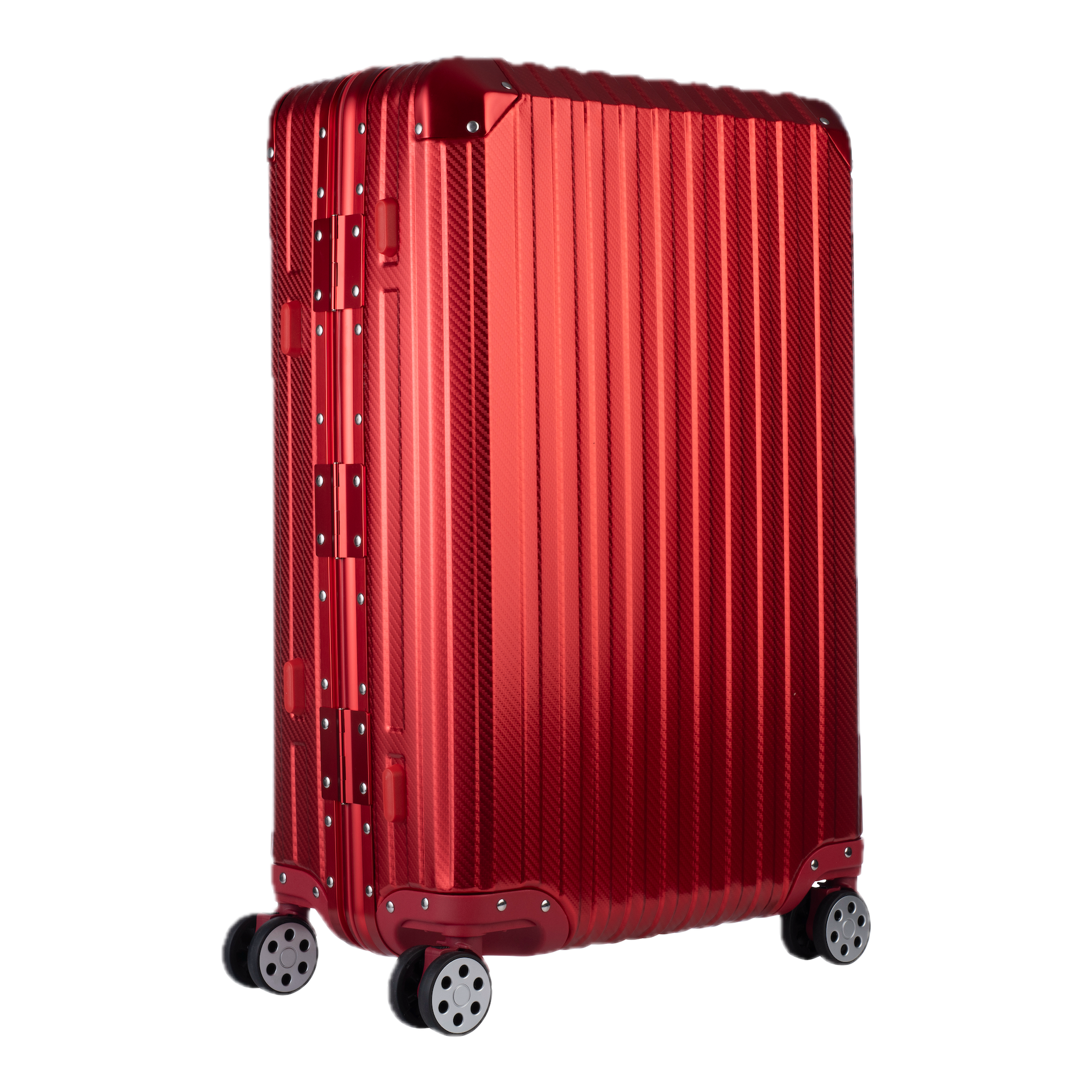 Aluminum Red Suitcase