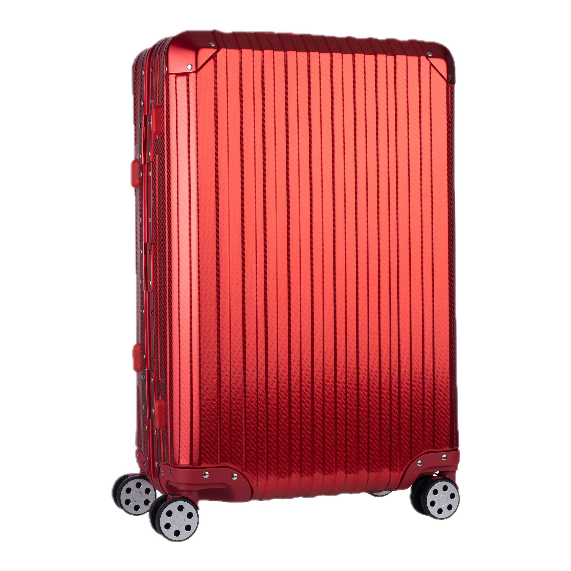 Aluminum Red Suitcase