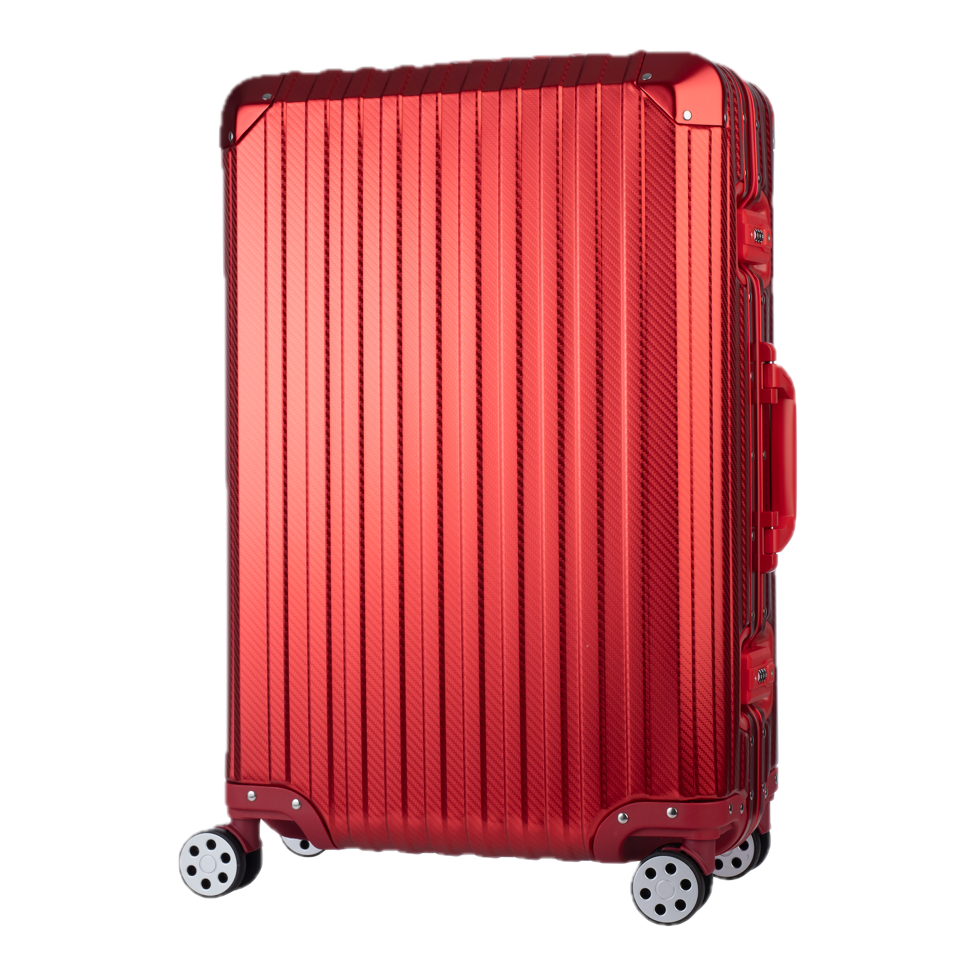 Aluminum Red Suitcase