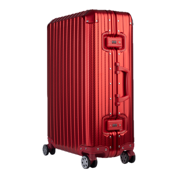 Aluminum Red Suitcase