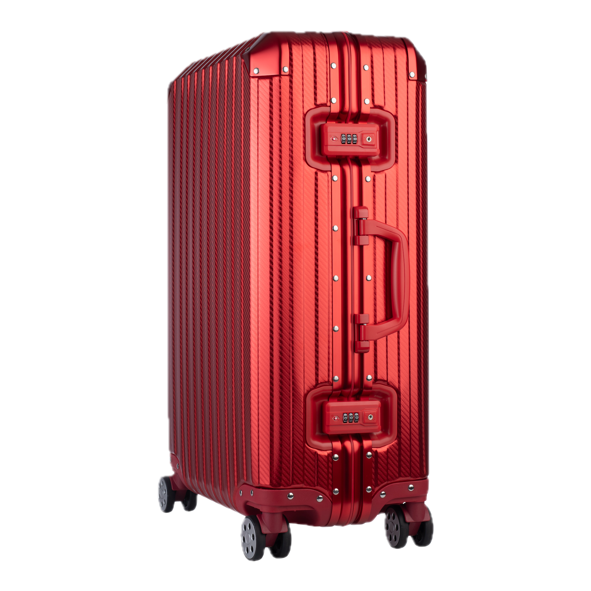 Aluminum Red Suitcase