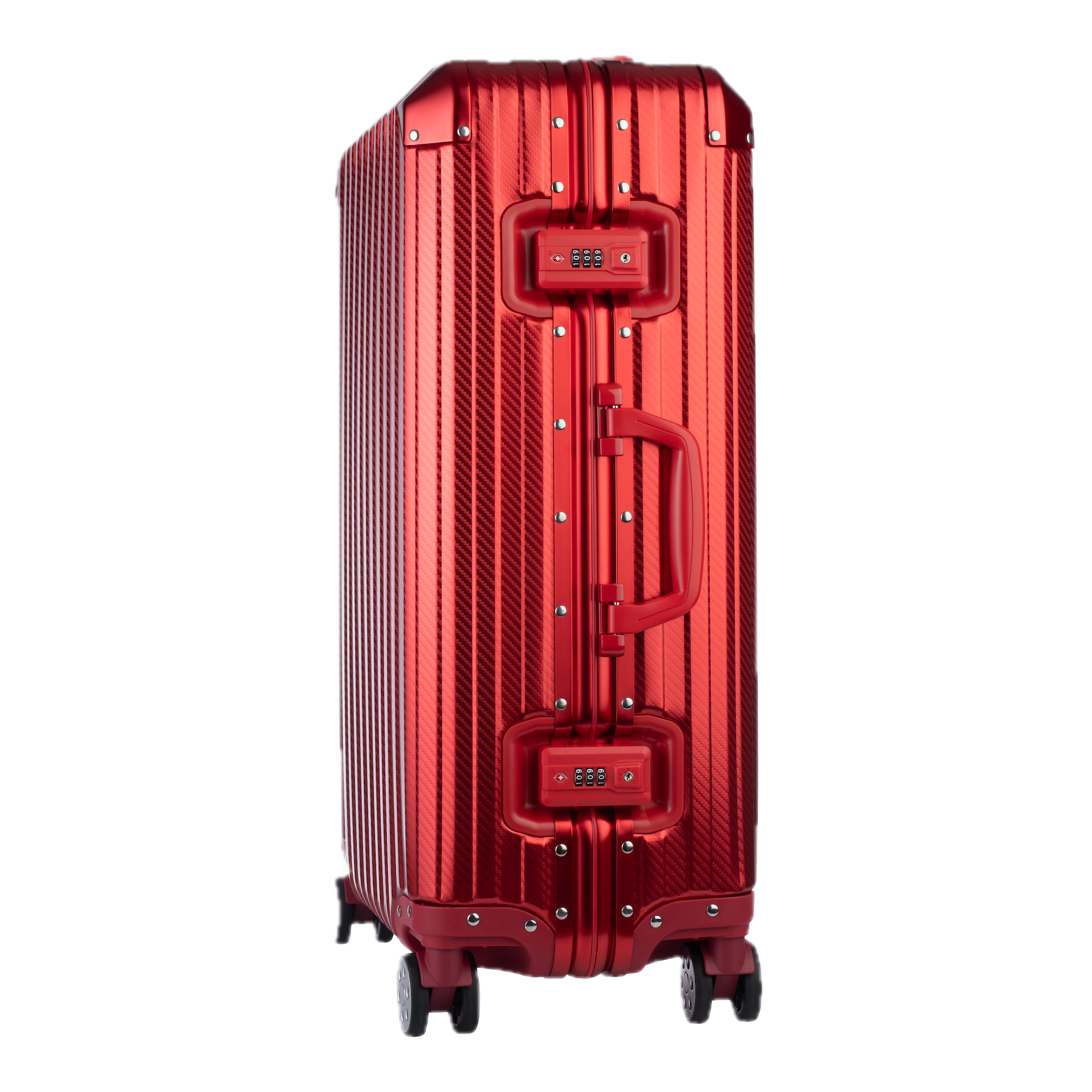 Aluminum Red Suitcase