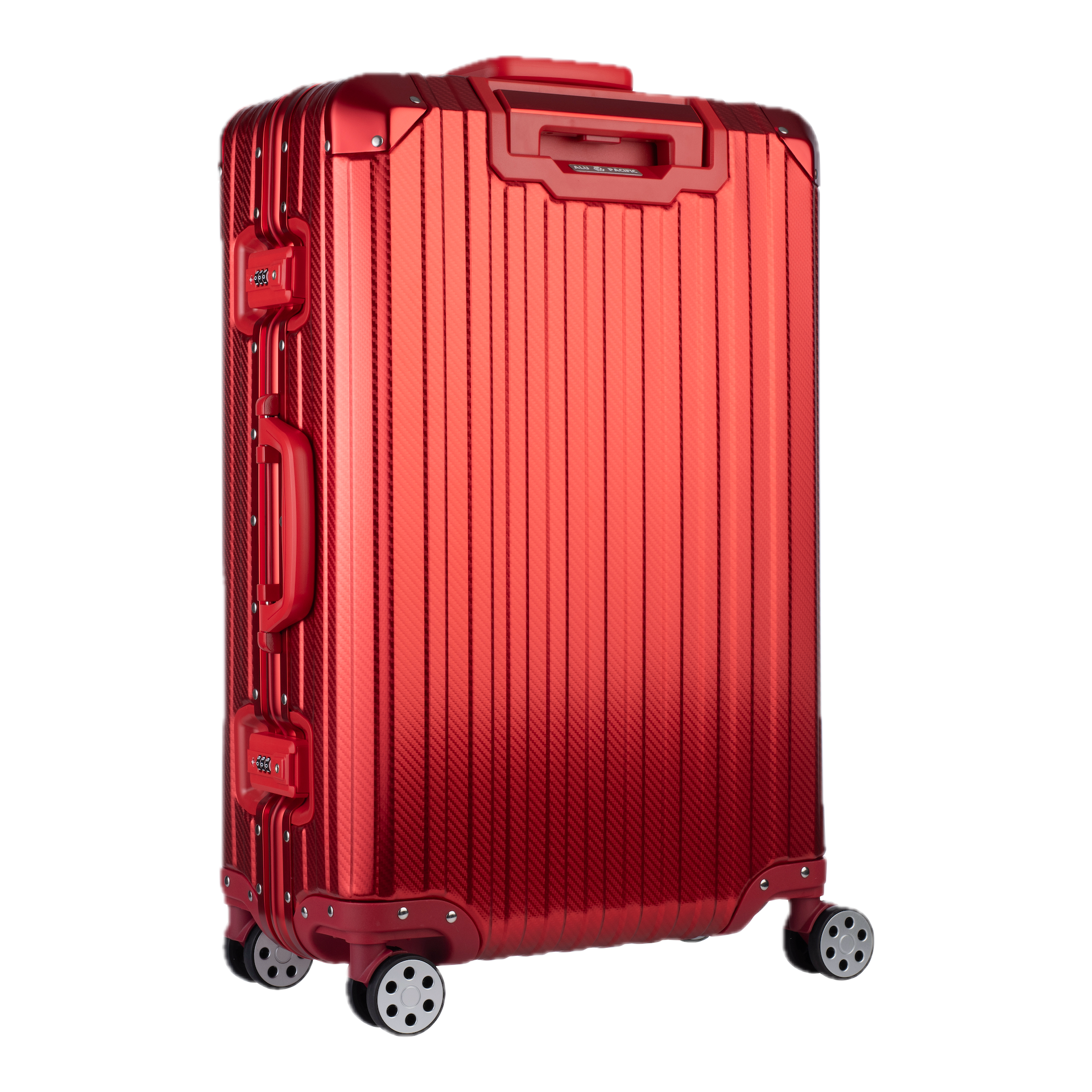 Aluminum Red Suitcase
